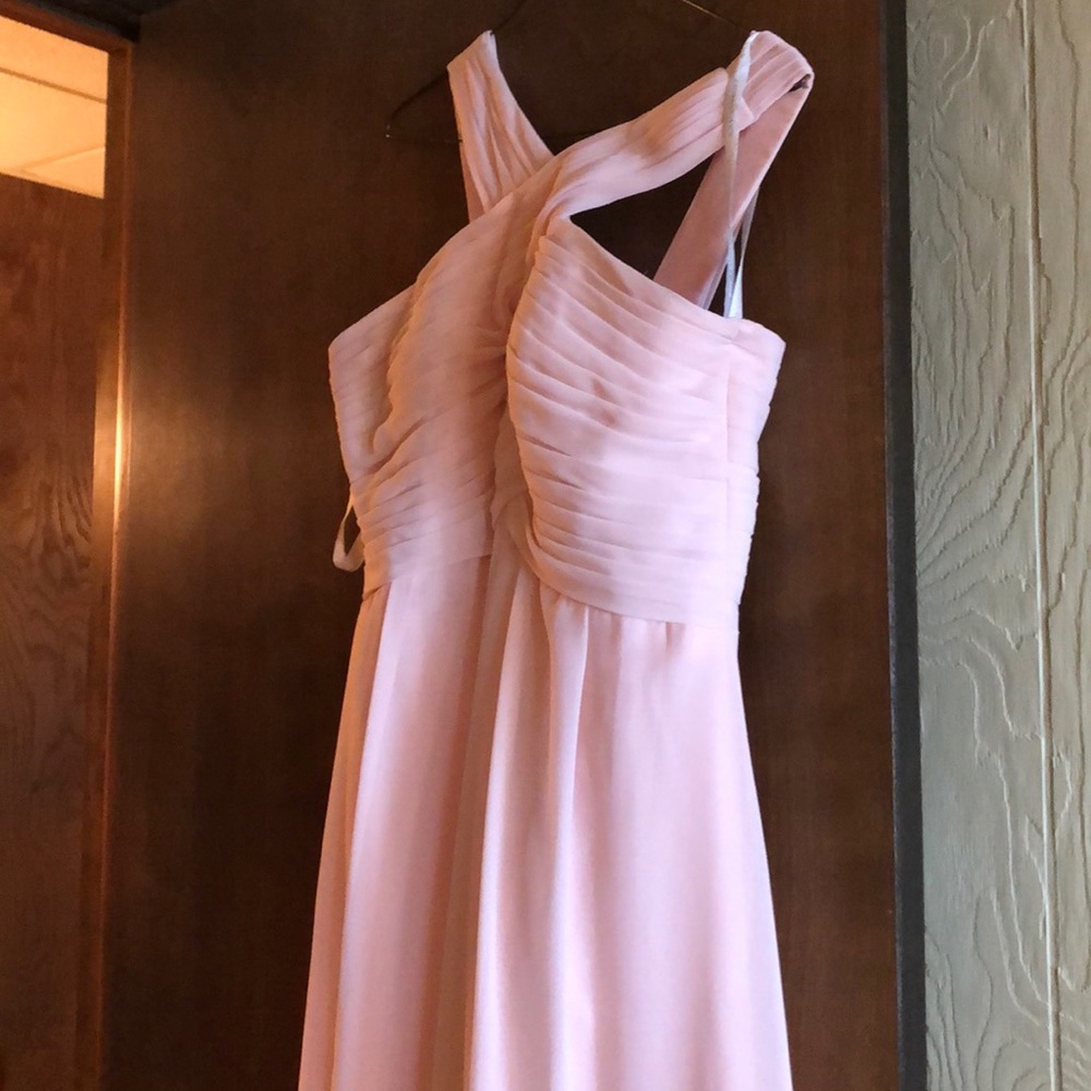 Levkoff 1218 petal pink dress. Worn once. Size 8